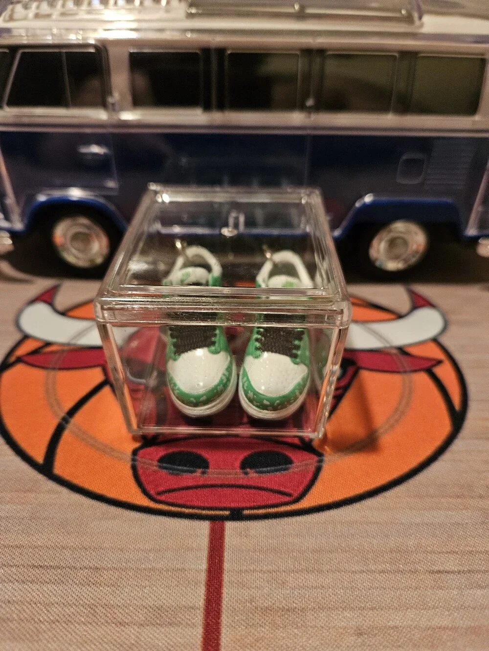 Pair of Mini sneaker keychain.